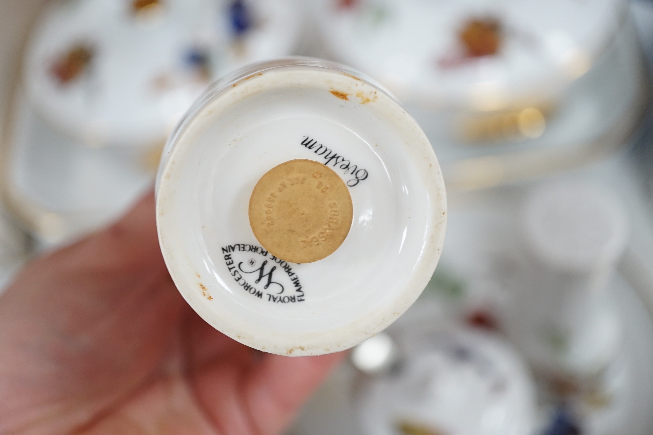 A Royal Worcester ‘Evesham’ part dinner service